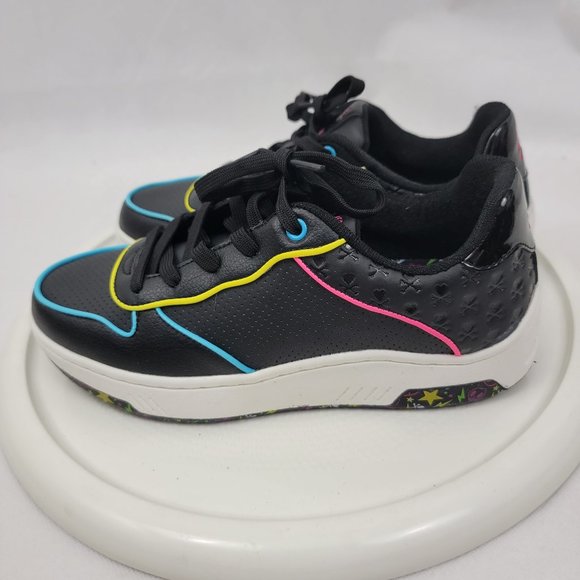 SKECHERS TOKIDOKI Womens 6.5 Shoes Upbeats RHYTHM Black Multi Sneakers - Picture 4 of 11